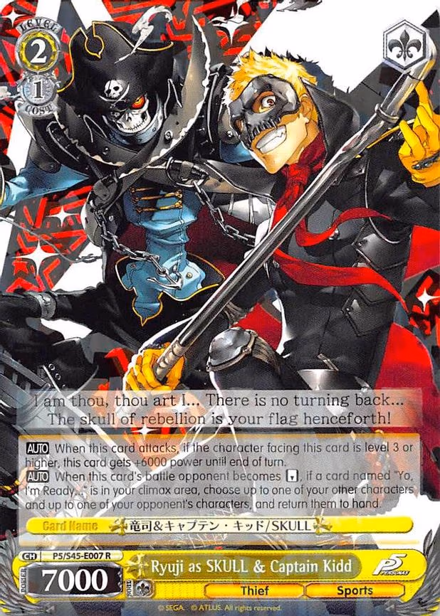 Ryuji as SKULL & Captain Kidd