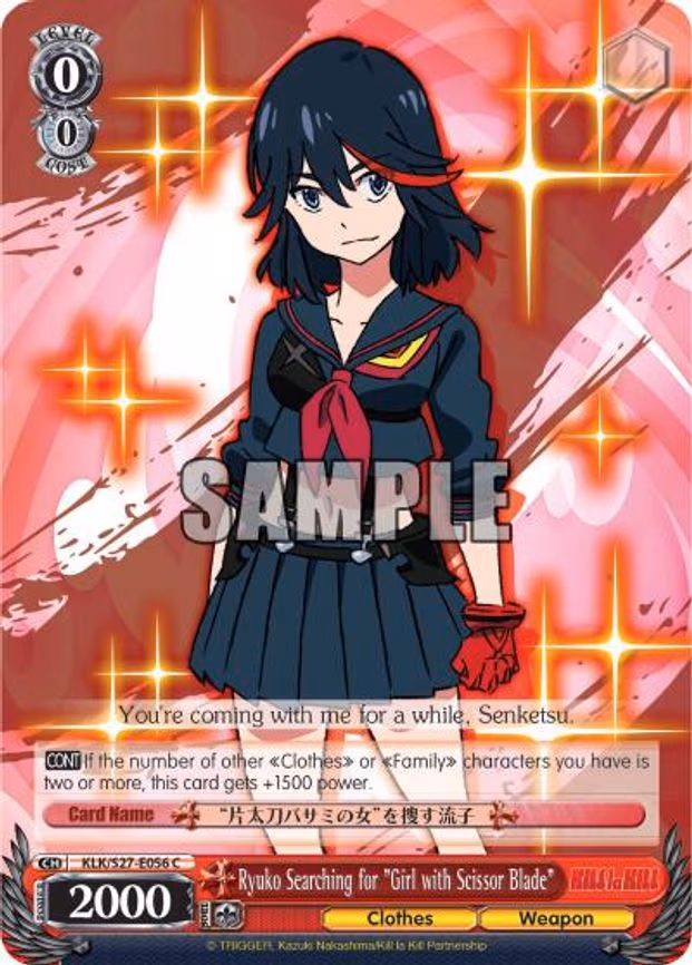 Ryuko Searching for "Girl with Scissor Blade" - Common (KLK/S27-E056 C)