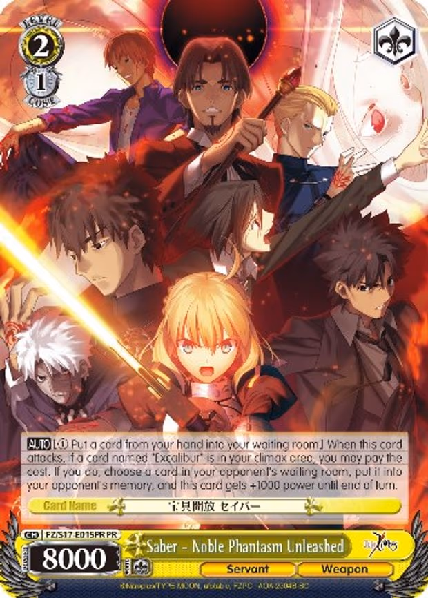 Saber - Noble Phantasm Unleashed - Promo (FZ/S17-E015PR PR)