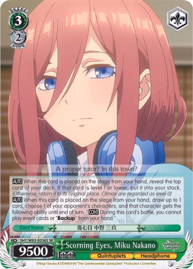 Scorning Eyes, Miku Nakano