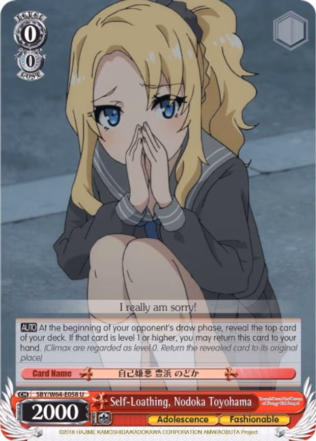 Self-Loathing, Nodoka Toyohama