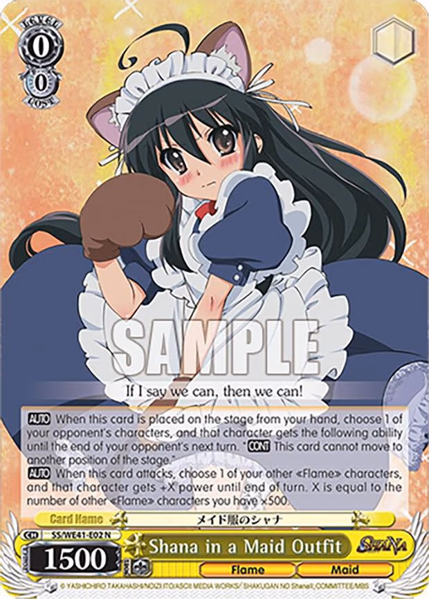 Shana in a Maid Outfit