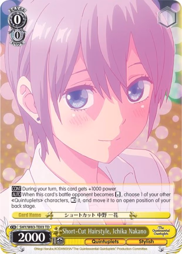 Short-Cut Hairstyle, Ichika Nakano