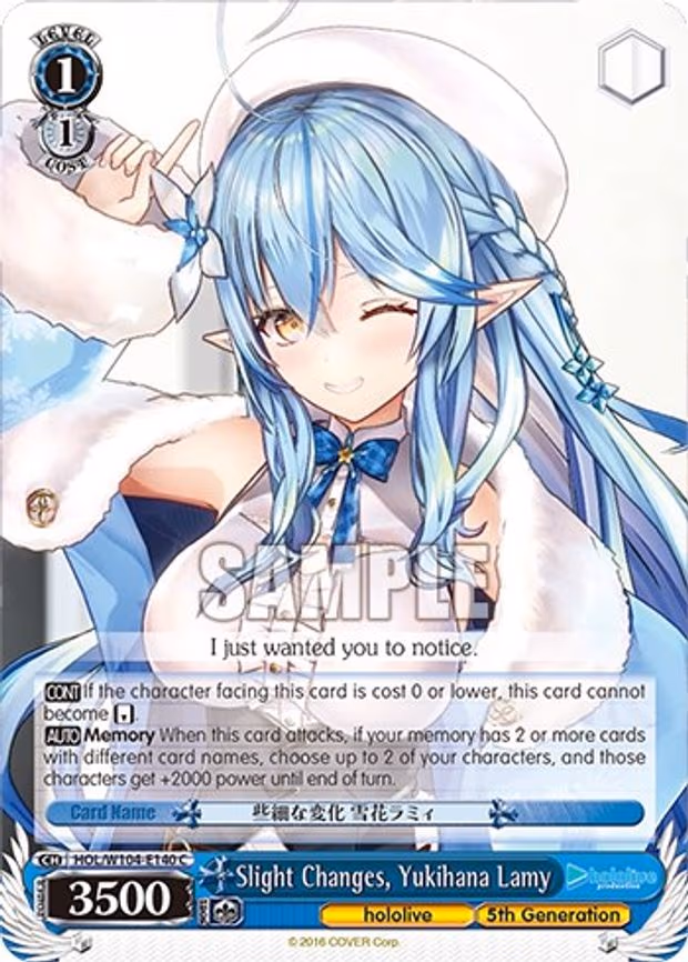 Slight Changes, Yukihana Lamy