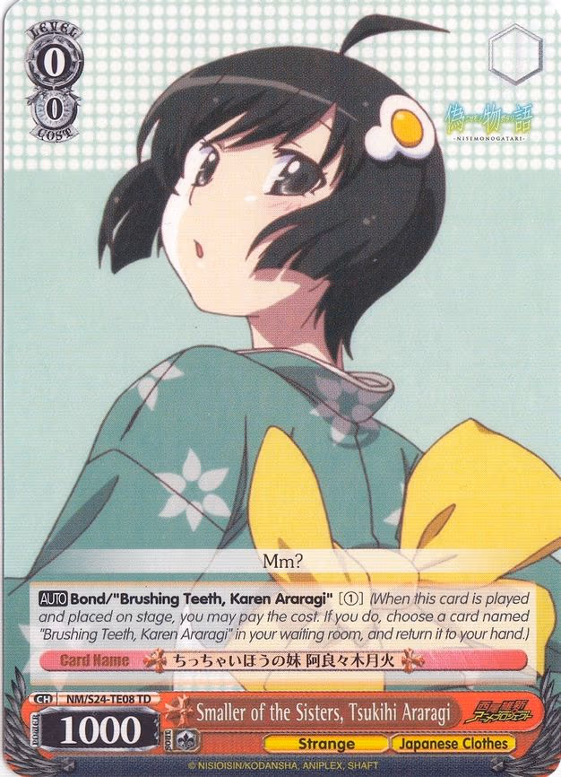 Smaller of the Sisters, Tsukihi Araragi - Trial Deck (NM/S24-TE08	TD)
