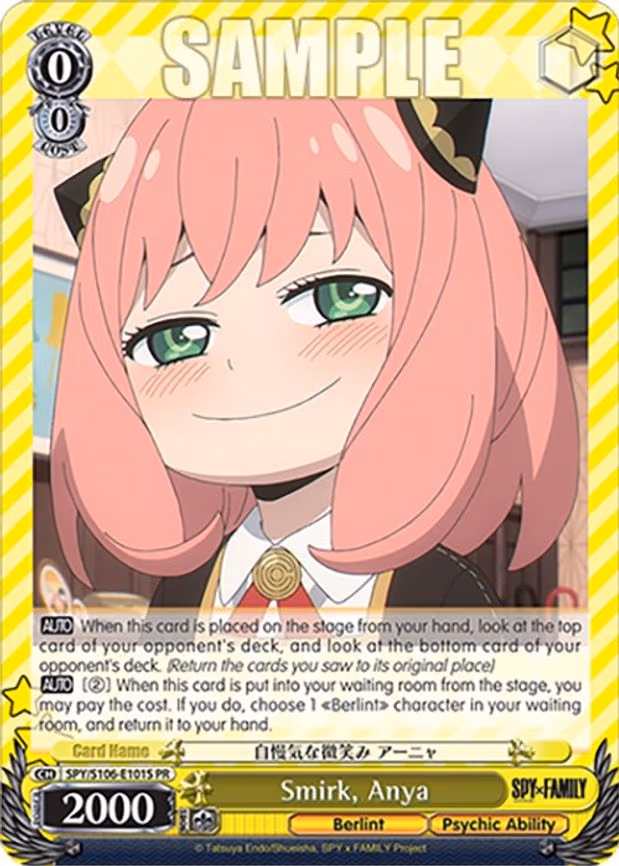 Smirk, Anya - Promo (SPY/S106-E101S PR)