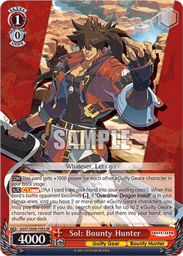 Sol: Bounty Hunter - Super Rare (GGST/SX06-T05S SR)