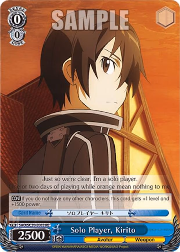 Solo Player, Kirito