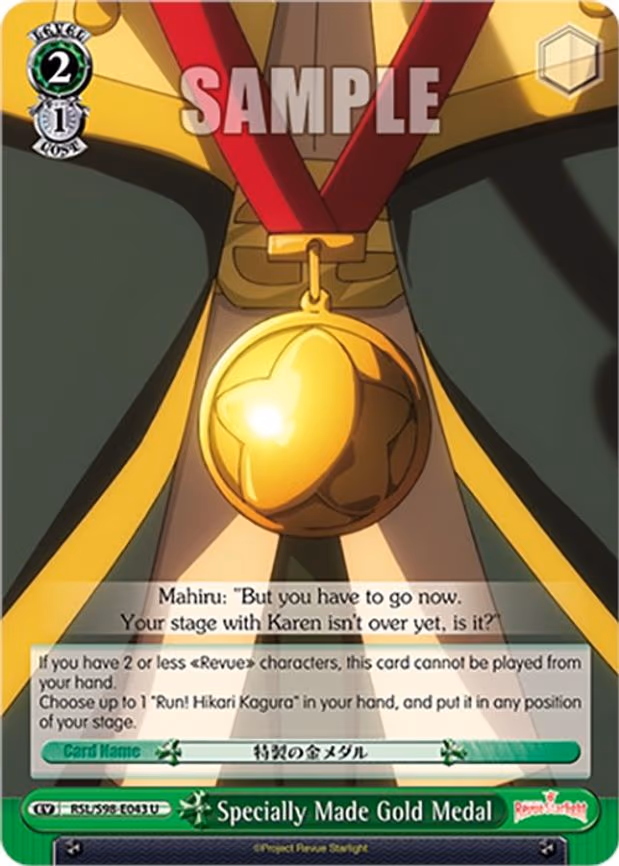 Specially Made Gold Medal