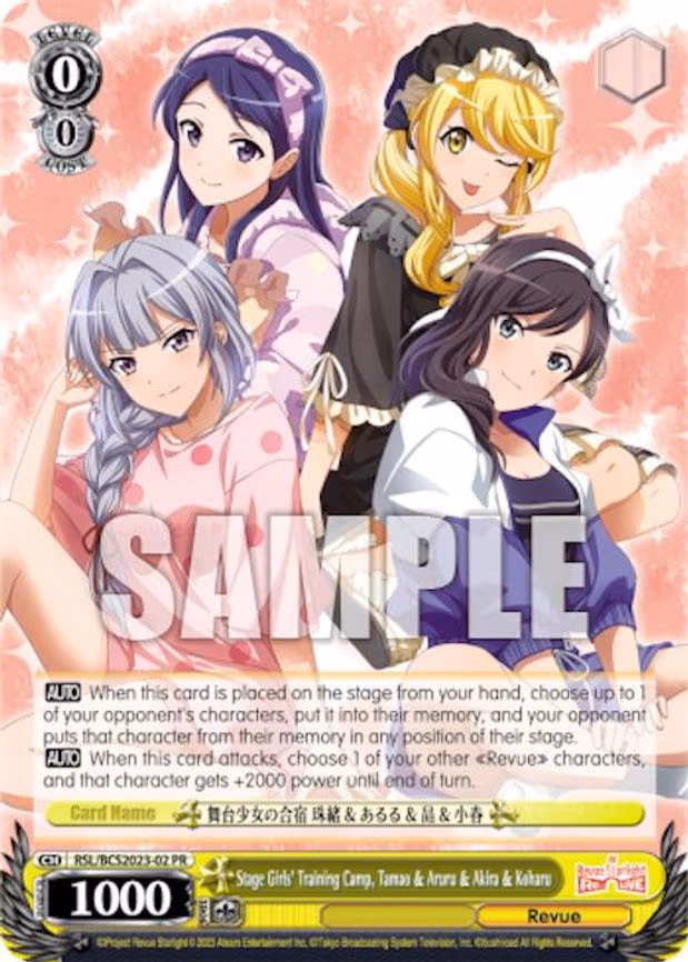 Stage Girls’ Training Camp, Tamao & Aruru & Akira & Koharu
