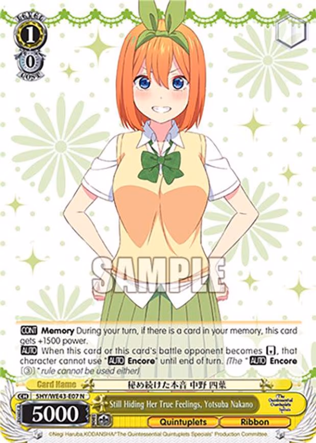 Still Hiding Her True Feelings, Yotsuba Nakano