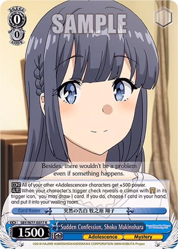 Sudden Confession, Shoko Makinohara