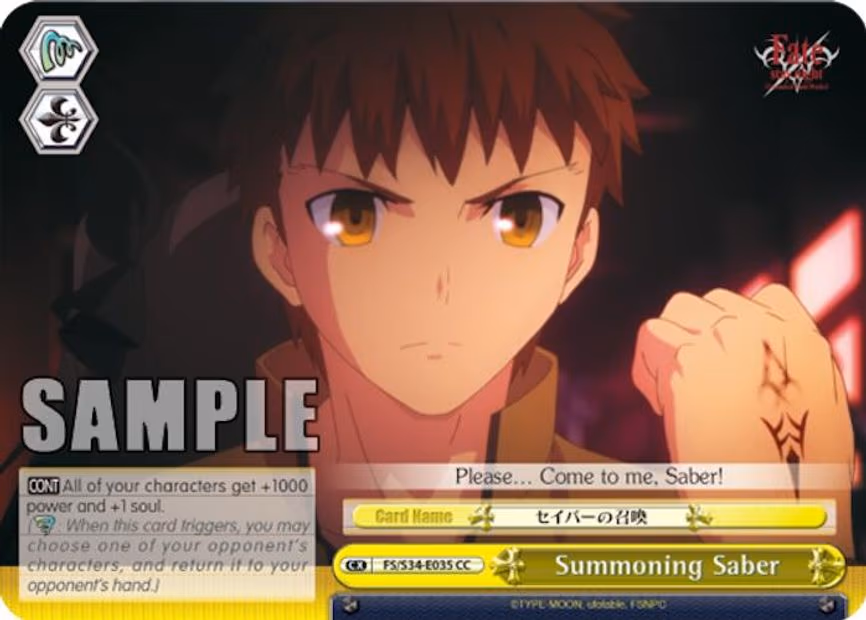 Summoning Saber - Climax Common (FS/S34-E035 CC)