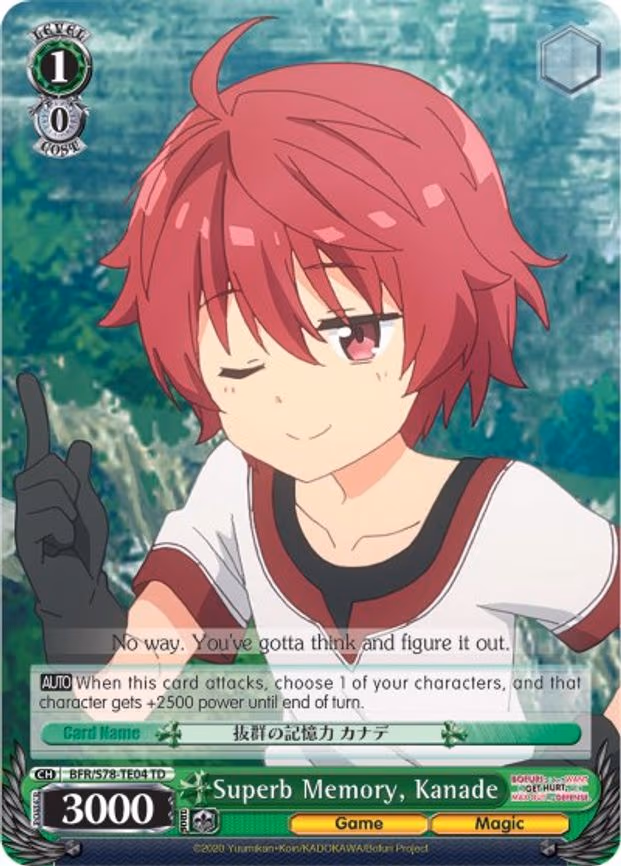 Superb Memory, Kanade