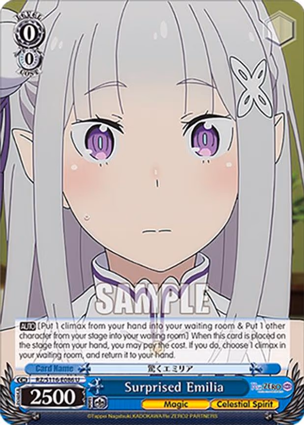 Surprised Emilia - Uncommon (RZ/S116-E086)