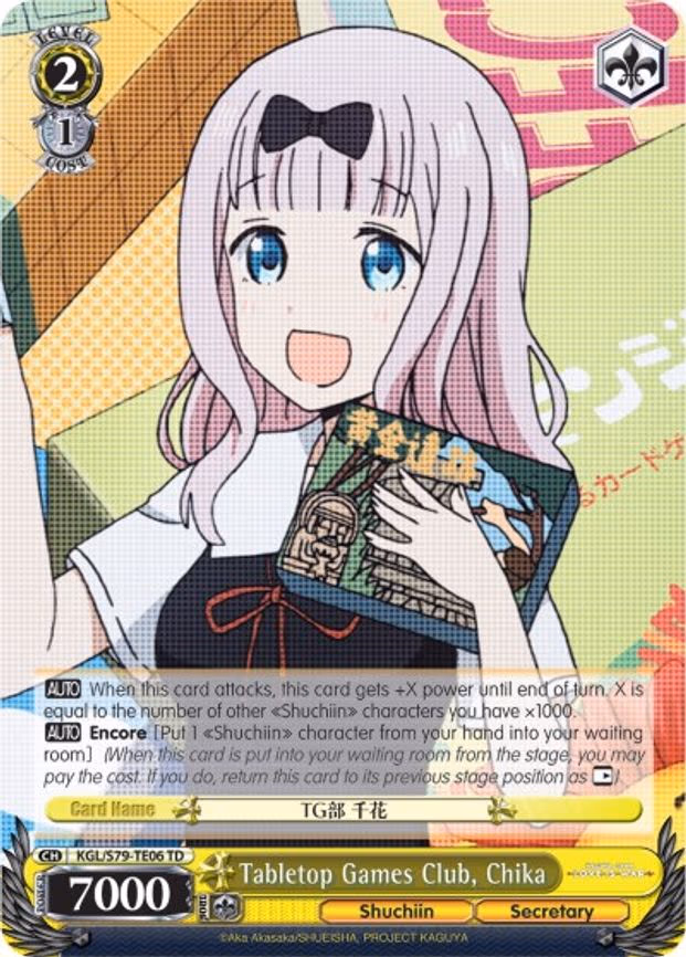 Tabletop Games Club, Chika