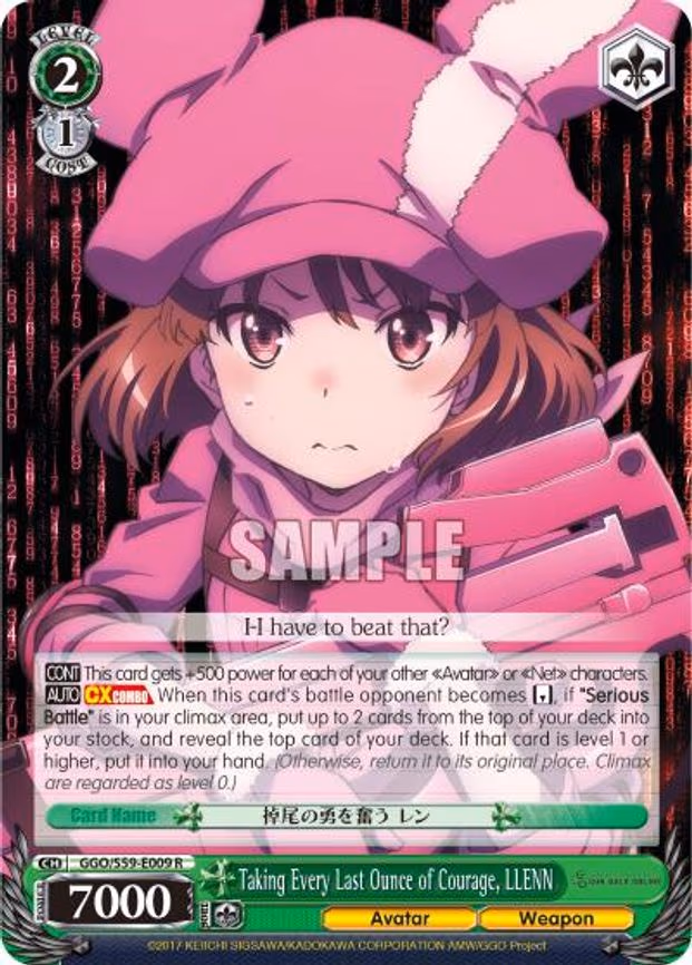 Taking Every Last Ounce of Courage, LLENN