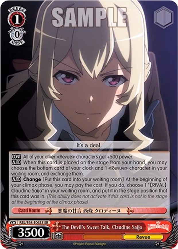 The Devil's Sweet Talk, Claudine Saijo