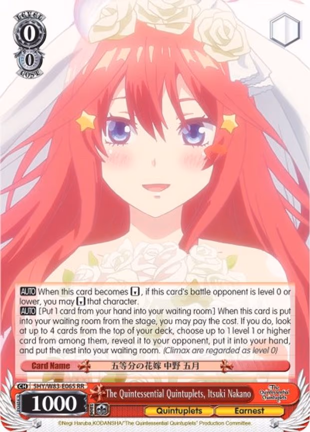 The Quintessential Quintuplets, Itsuki Nakano