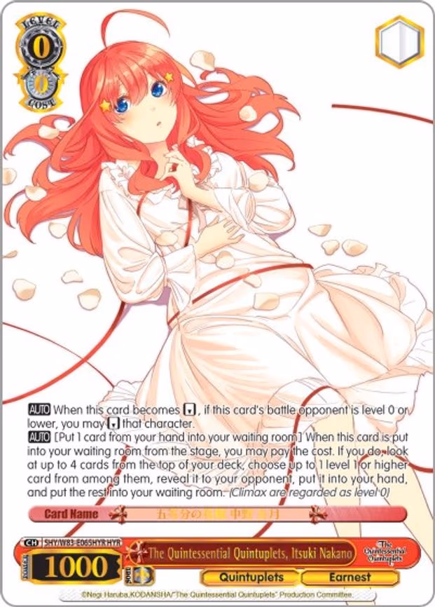 The Quintessential Quintuplets, Itsuki Nakano
