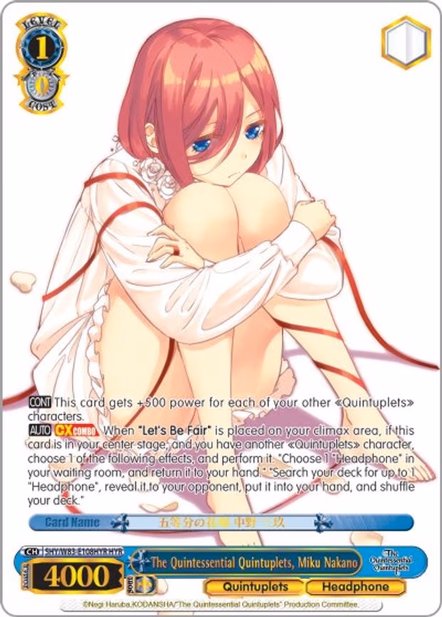 The Quintessential Quintuplets, Miku Nakano