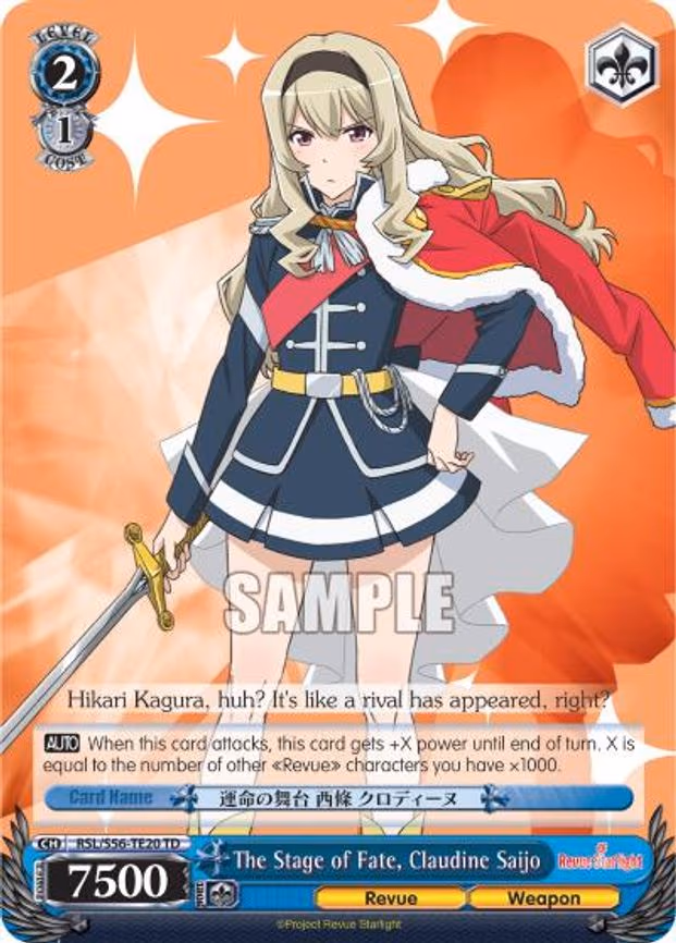 The Stage of Fate, Claudine Saijo