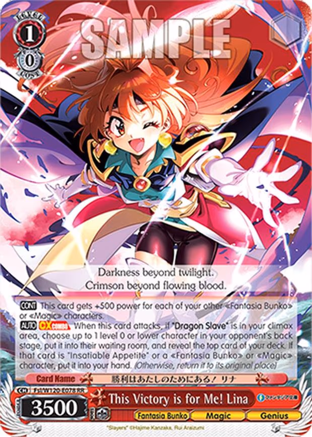 This Victory is for Me! Lina
