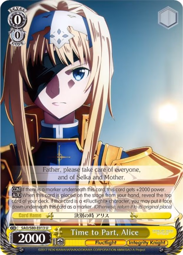 Time to Part, Alice