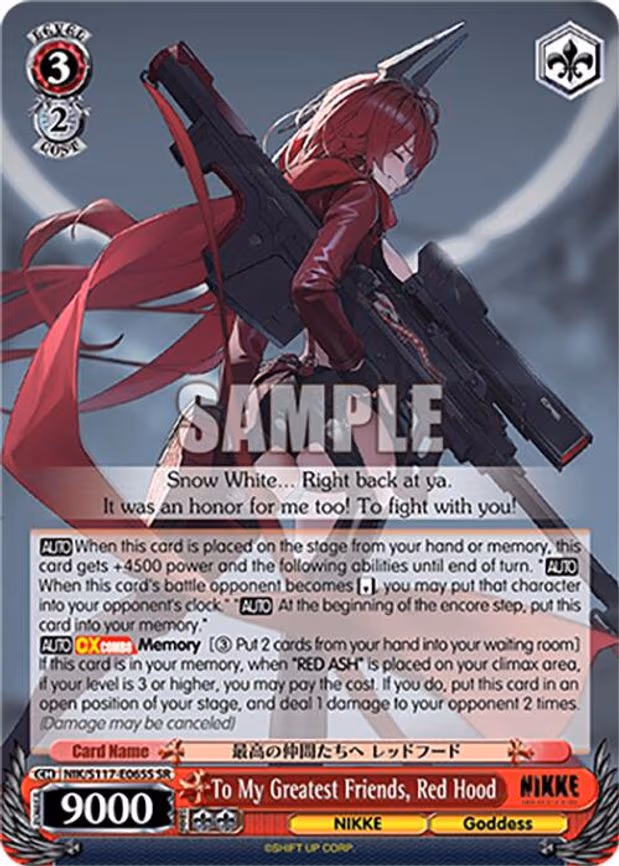 To My Greatest Friends, Red Hood