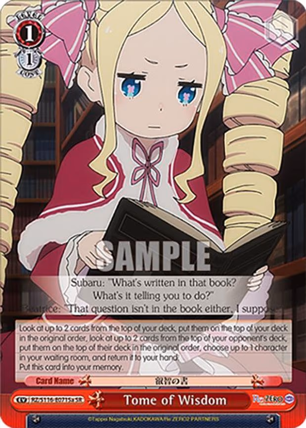 Tome of Wisdom - Super Rare (RZ/S116-E071Sa)