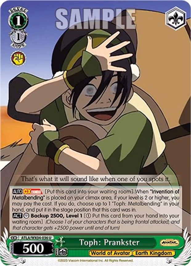 Toph: Prankster - Uncommon (ATLA/WX04-036 U)