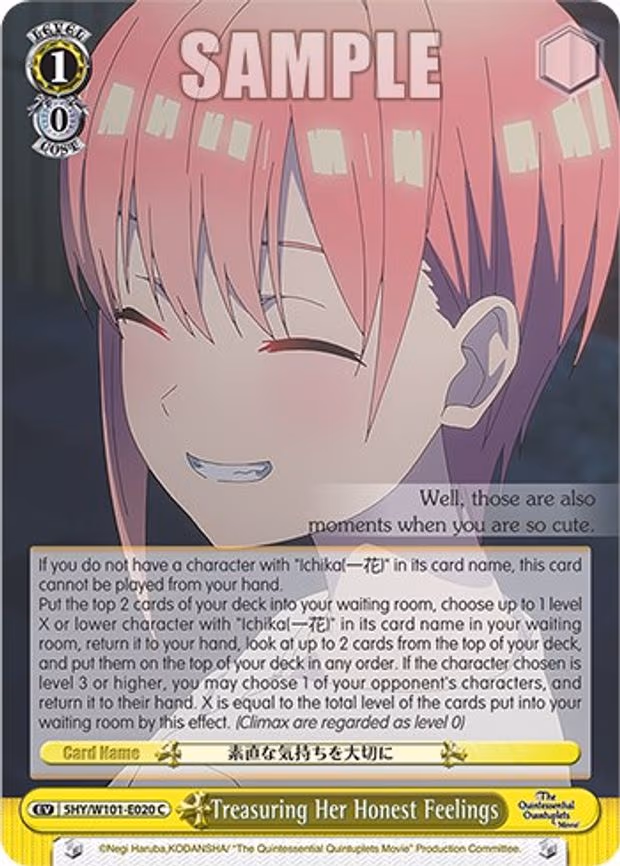 Treasuring Her Honest Feelings