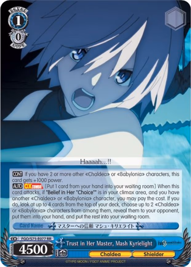Trust in Her Master, Mash Kyrielight