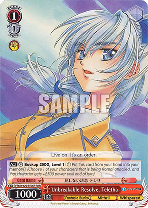 Unbreakable Resolve, Teletha