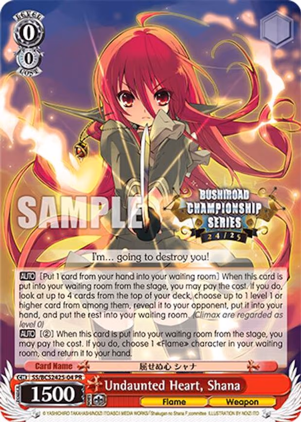 Undaunted Heart, Shana