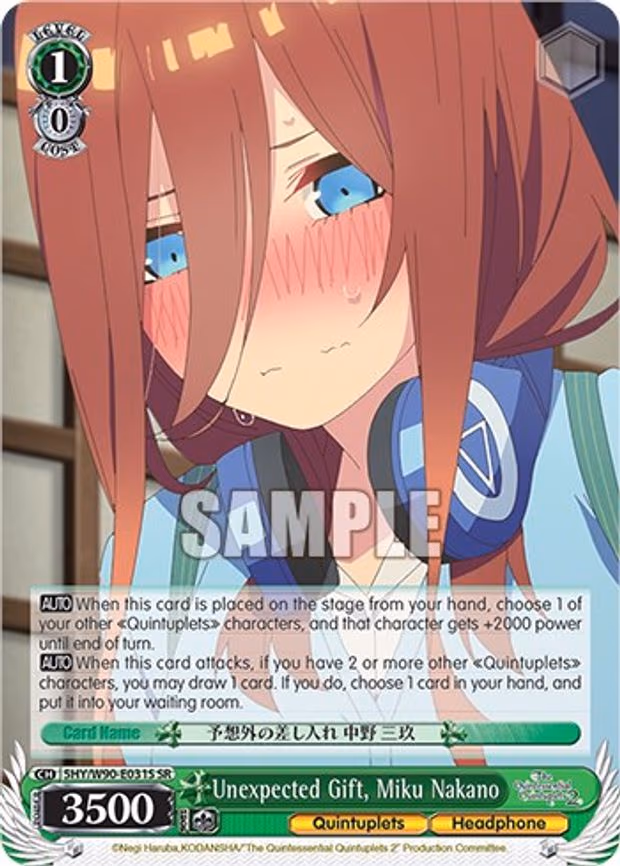 Unexpected Gift, Miku Nakano