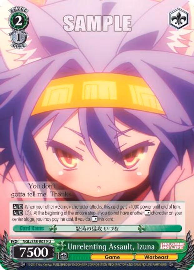 Unrelenting Assault, Izuna