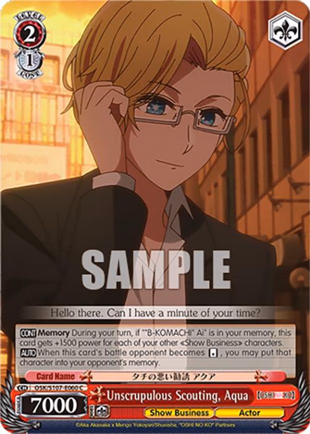 Unscrupulous Scouting, Aqua