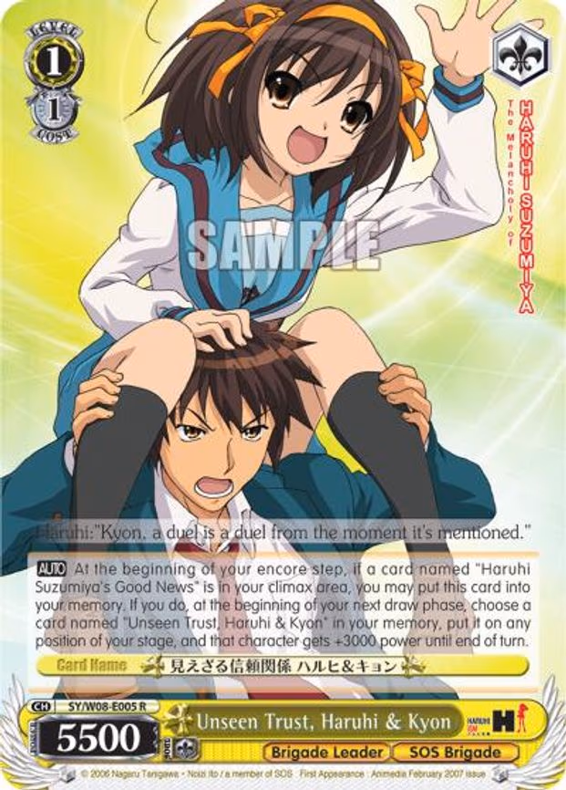 Unseen Trust, Haruhi & Kyon