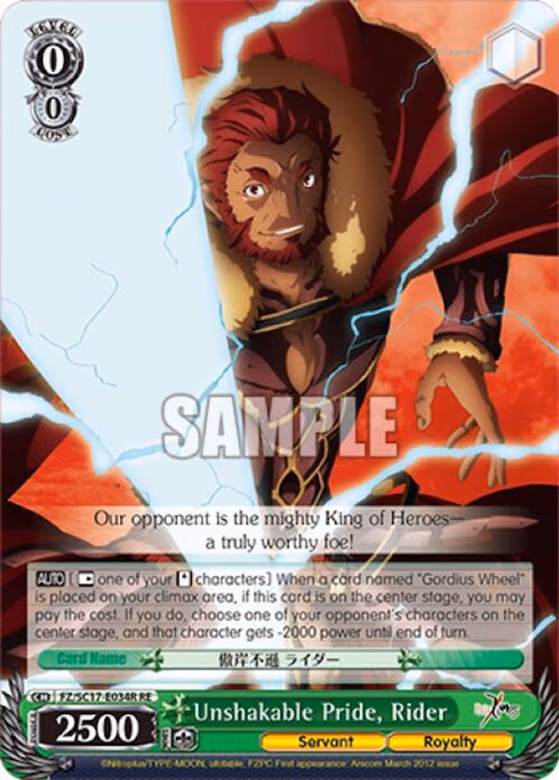 Unshakable Pride, Rider