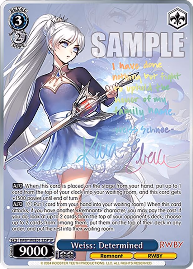 Weiss: Determined