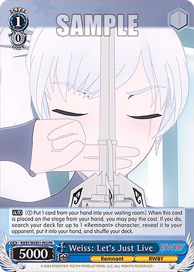 Weiss: Let's Just Live
