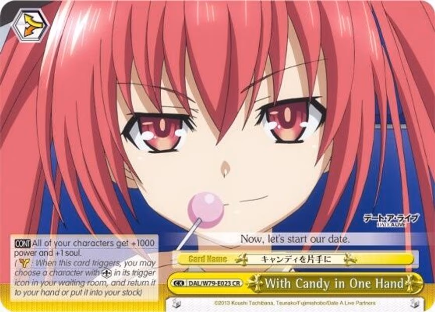 With Candy in One Hand