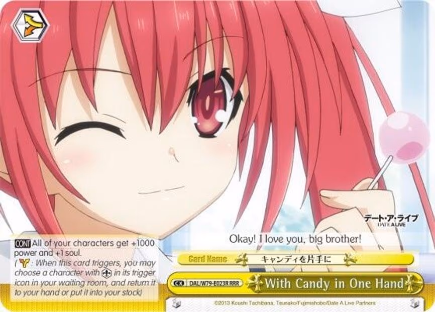 With Candy in One Hand