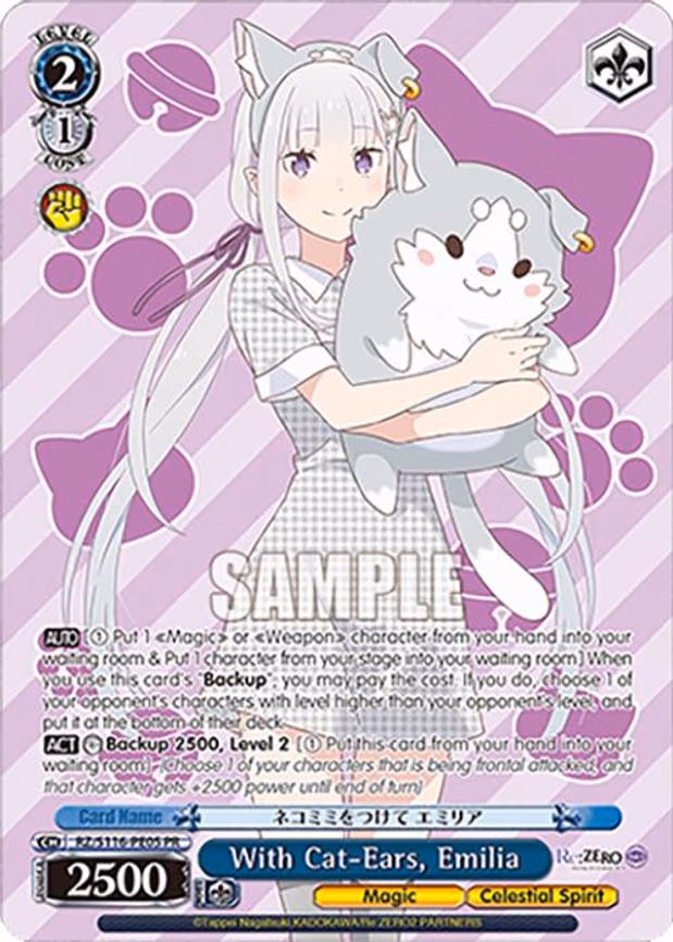 With Cat-Ears, Emilia - Promo (RZ/S116-PE05)