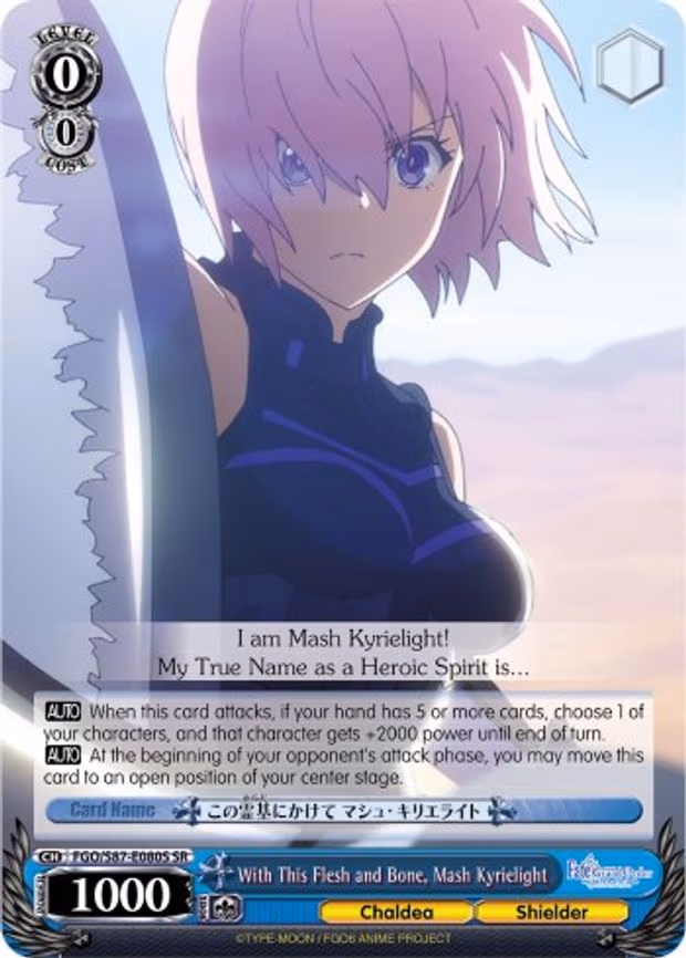 With This Flesh and Bone, Mash Kyrielight