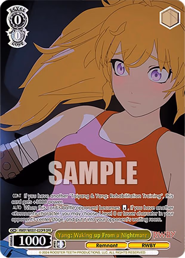 Yang: Waking up From a Nightmare