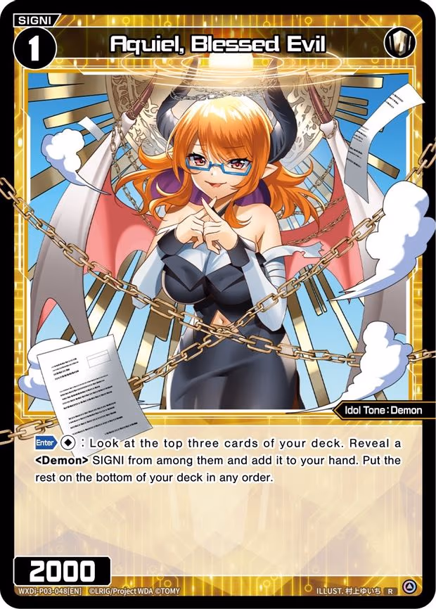 Aquiel, Blessed Evil