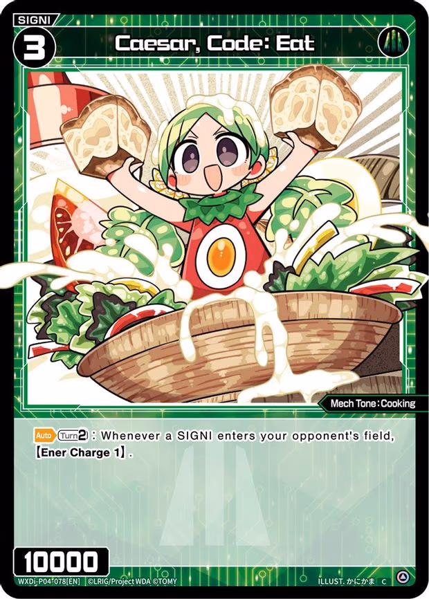 Caesar, Code: Eat