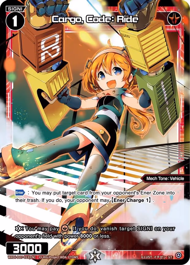 Cargo, Code: Ride
